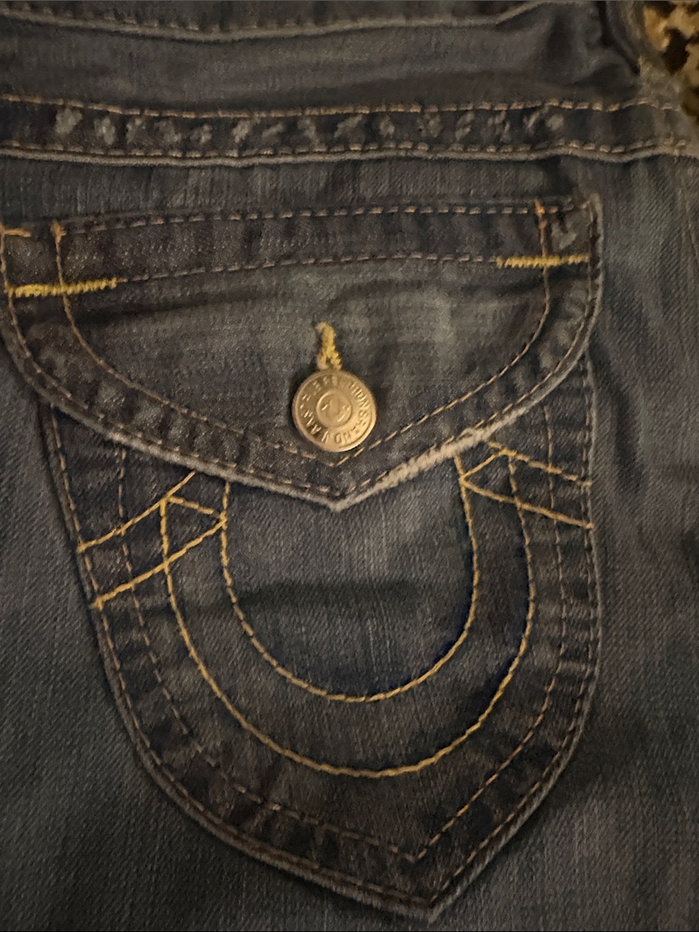 True Religion Women's Blue Distressed Jeans - Picture 3 of 9
